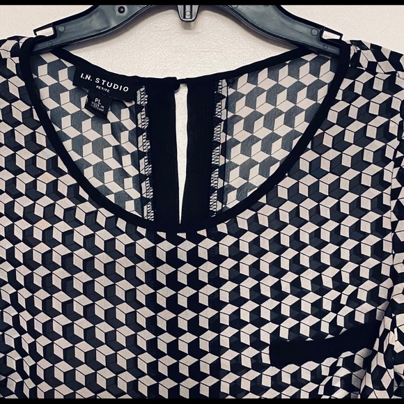 New Women’s I.N.Studio Long Sleeve Blouse/Size PL - Picture 4 of 5